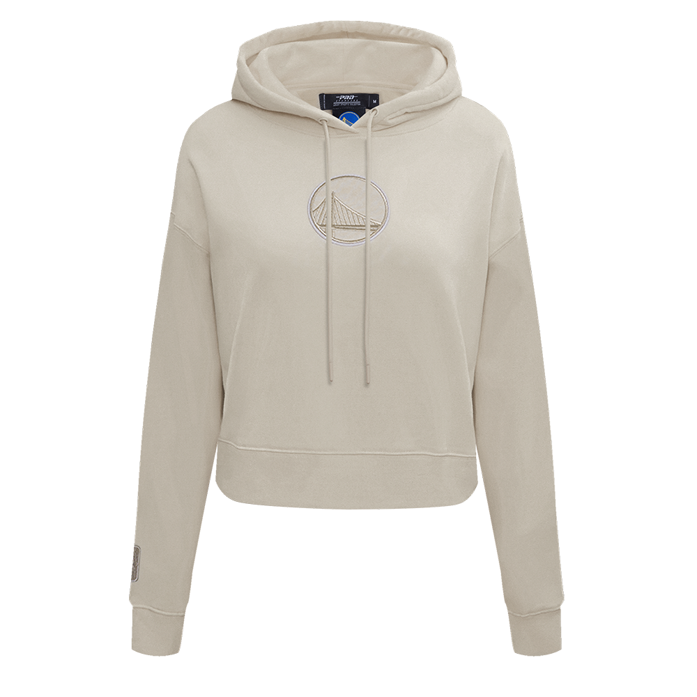 NBA GOLDEN STATE WARRIORS NEUTRAL CHANDAIL À CAPUCHON COURT POUR FEMME (TAUPE)