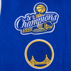 NBA GOLDEN STATE WARRIORS RETRO CLASSIC WOMEN'S RIB WOOL VARSITY JACKET (ROYAL BLUE/WHITE)