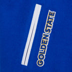 NBA GOLDEN STATE WARRIORS RETRO CLASSIC WOMEN'S RIB WOOL VARSITY JACKET (ROYAL BLUE/WHITE)