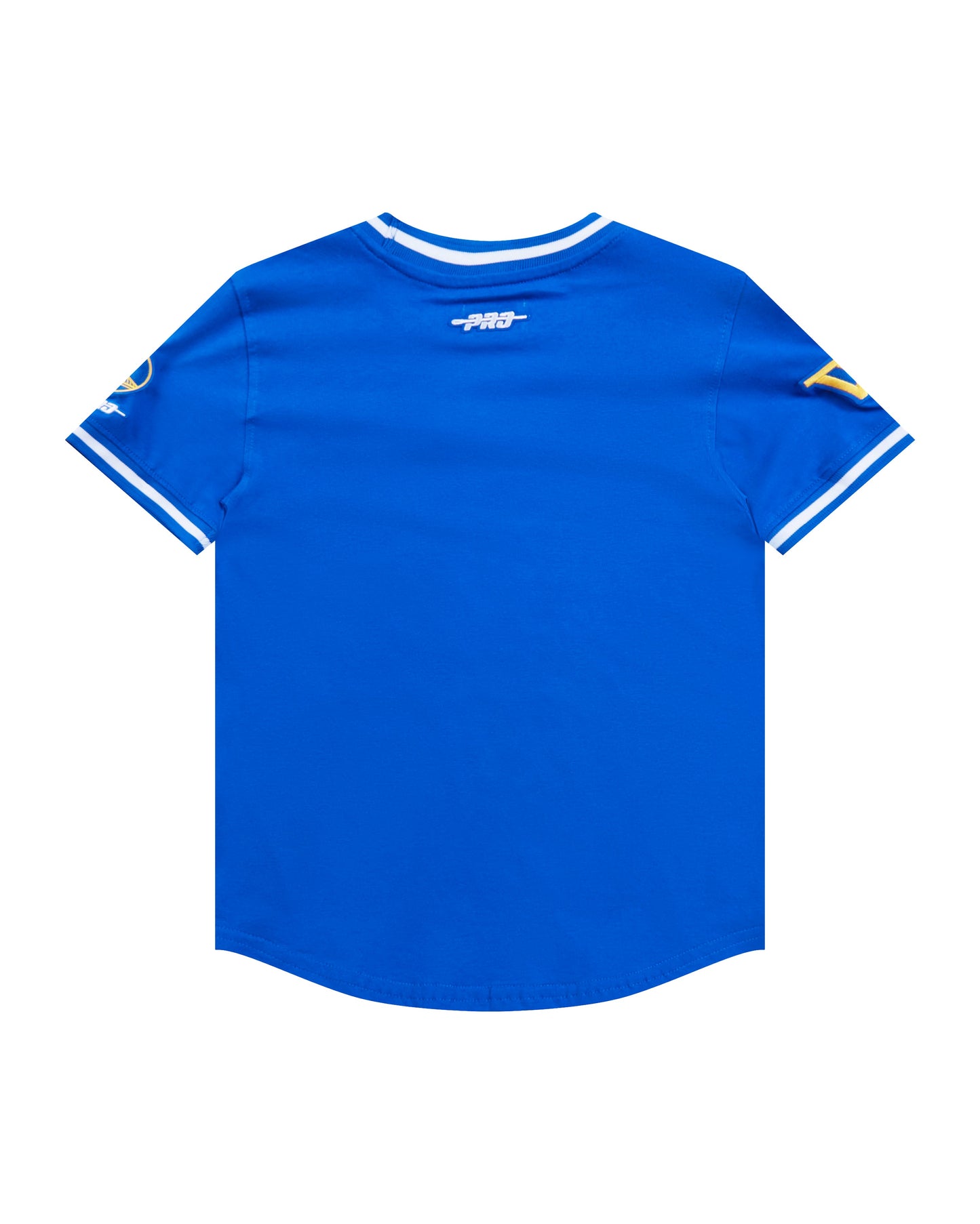 NBA GOLDEN STATE WARRIORS CLASSIC LITTLE BOYS SHORT SLEEVE STRIPED RIB TEE (ROYAL BLUE)