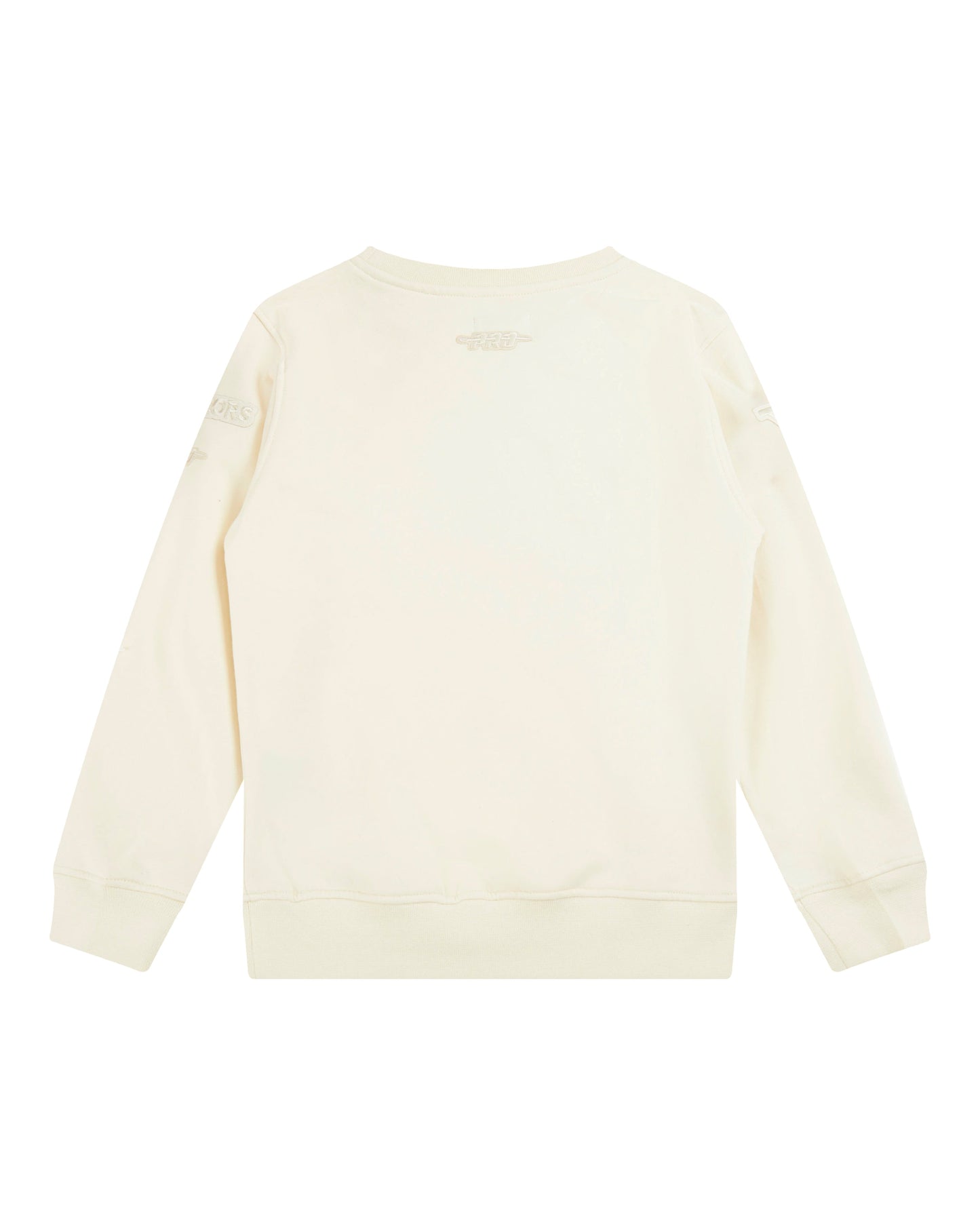 NBA GOLDEN STATE WARRIORS NEUTRAL LITTLE BOYS FLEECE CREWNECK (EGGSHELL)