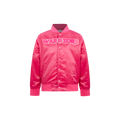 NBA GOLDEN STATE WARRIORS TRIPLE PINK LITTLE GIRL'S SATIN JACKET (BEETROOT PURPLE)