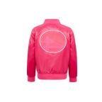 NBA GOLDEN STATE WARRIORS TRIPLE PINK LITTLE GIRL'S SATIN JACKET (BEETROOT PURPLE)