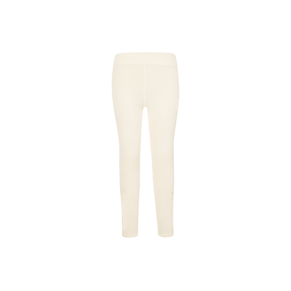 NBA GOLDEN STATE WARRIORS NEUTRAL LITTLE GIRL'S LEGGING (EGGSHELL)