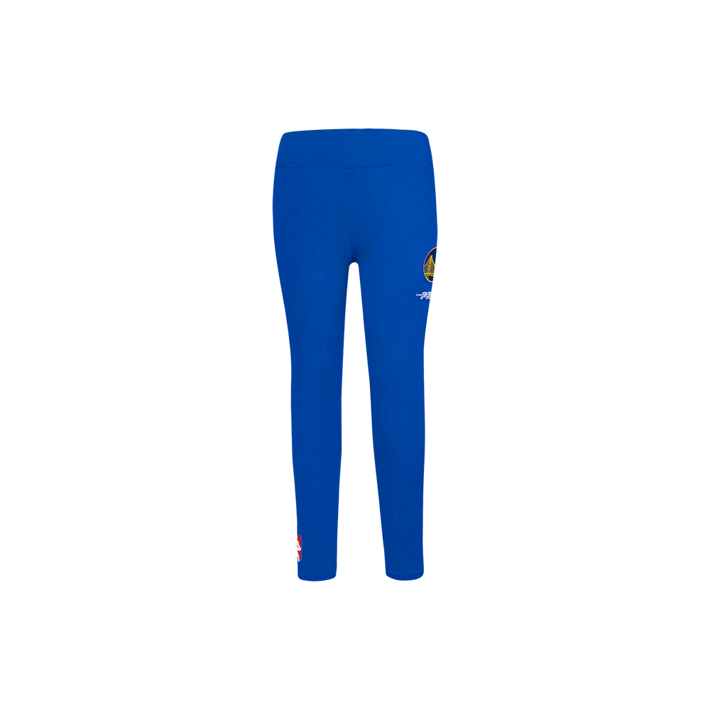 NBA GOLDEN STATE WARRIORS RETRO CLASSIC LITTLE GIRL'S LEGGING (ROYAL BLUE)