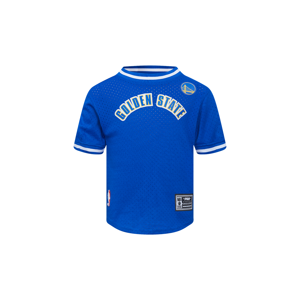 NBA GOLDEN STATE WARRIORS CLASSIC TODDLER BOY'S SHORT SLEEVE MESH TEE (ROYAL BLUE)