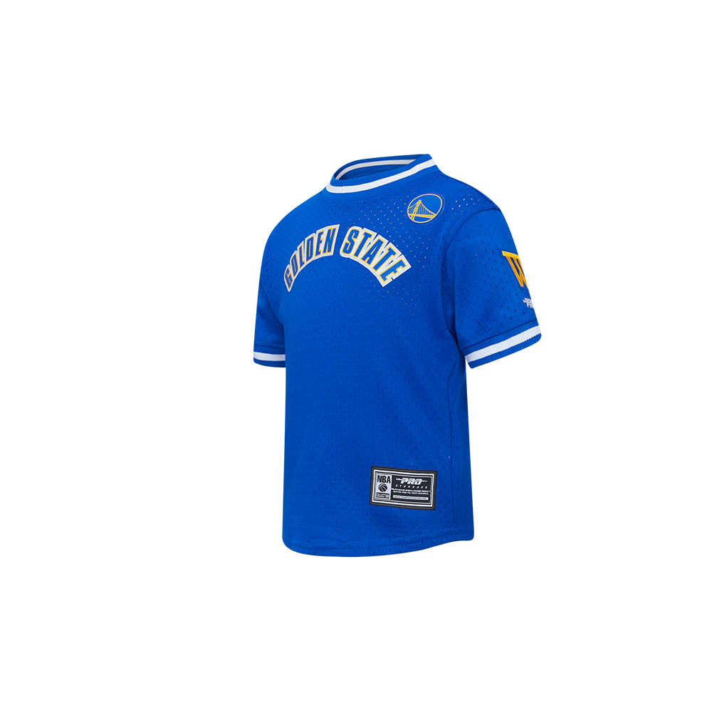 NBA GOLDEN STATE WARRIORS CLASSIC TODDLER BOYS SHORT SLEEVE MESH TEE (ROYAL BLUE)