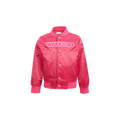 NBA GOLDEN STATE WARRIORS TRIPLE PINK TODDLER GIRL'S SATIN JACKET (BEETROOT PURPLE)