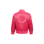 NBA GOLDEN STATE WARRIORS TRIPLE PINK TODDLER GIRL'S SATIN JACKET (BEETROOT PURPLE)