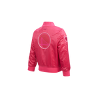 NBA GOLDEN STATE WARRIORS TRIPLE PINK TODDLER GIRL'S SATIN JACKET (BEETROOT PURPLE)