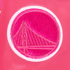 NBA GOLDEN STATE WARRIORS TRIPLE PINK TODDLER GIRL'S SATIN JACKET (BEETROOT PURPLE)