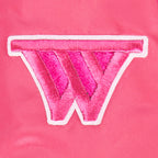 NBA GOLDEN STATE WARRIORS TRIPLE PINK TODDLER GIRL'S SATIN JACKET (BEETROOT PURPLE)