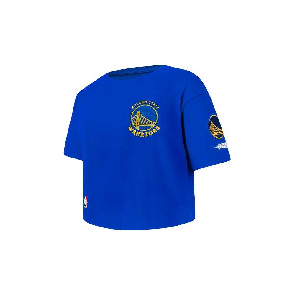 NBA GOLDEN STATE WARRIORS CLASSIC TODDLER GIRL'S SS BOXY TEE (ROYAL BLUE)