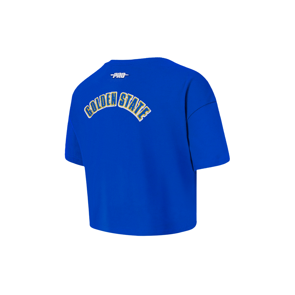 NBA GOLDEN STATE WARRIORS CLASSIC TODDLER GIRL'S SS BOXY TEE (ROYAL BLUE)
