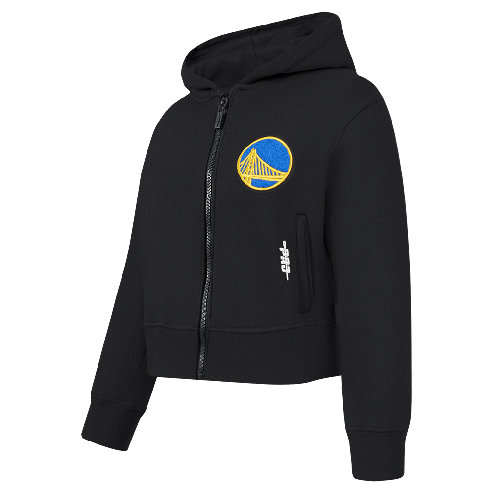 NBA GOLDEN STATE WARRIORS CLASSIC TODDLER GIRLS FLEECE FULL ZIP HOODIE  (ROYAL BLUE)