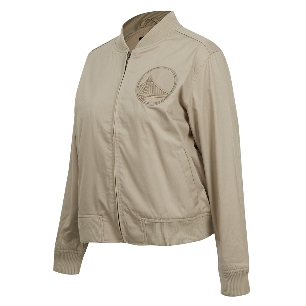 NBA GOLDEN STATE WARRIORS NEUTRAL BLOUSON EN SERGÉ POUR FEMME (TAUPE)