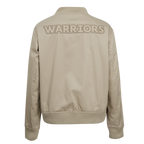 NBA GOLDEN STATE WARRIORS NEUTRAL BLOUSON EN SERGÉ POUR FEMME (TAUPE)