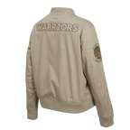 NBA GOLDEN STATE WARRIORS NEUTRAL BLOUSON EN SERGÉ POUR FEMME (TAUPE)