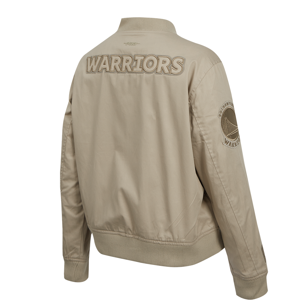 NBA GOLDEN STATE WARRIORS NEUTRAL BLOUSON EN SERGÉ POUR FEMME (TAUPE)