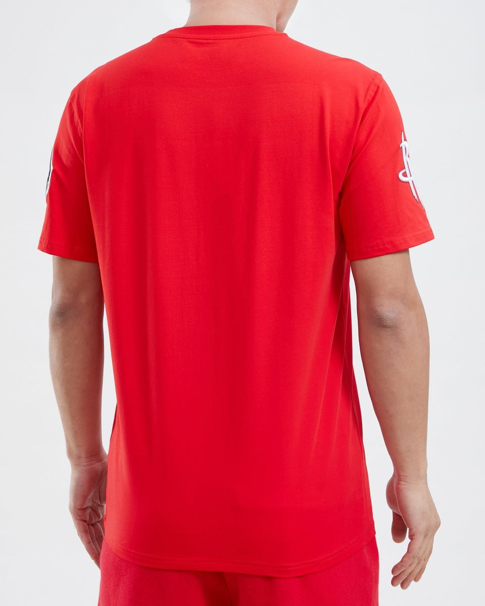 NBA HOUSTON ROCKETS CLASSIC CHENILLE MEN'S TEE (RED)