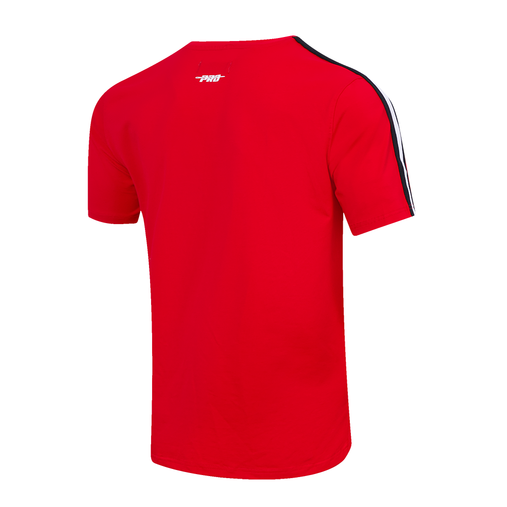 NBA HOUSTON ROCKETS RETRO CLASSIC T-SHIRT À RAYURES POUR HOMME (ROUGE/NOIR)