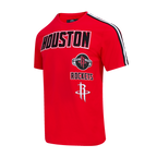 NBA HOUSTON ROCKETS RETRO CLASSIC T-SHIRT À RAYURES POUR HOMME (ROUGE/NOIR)