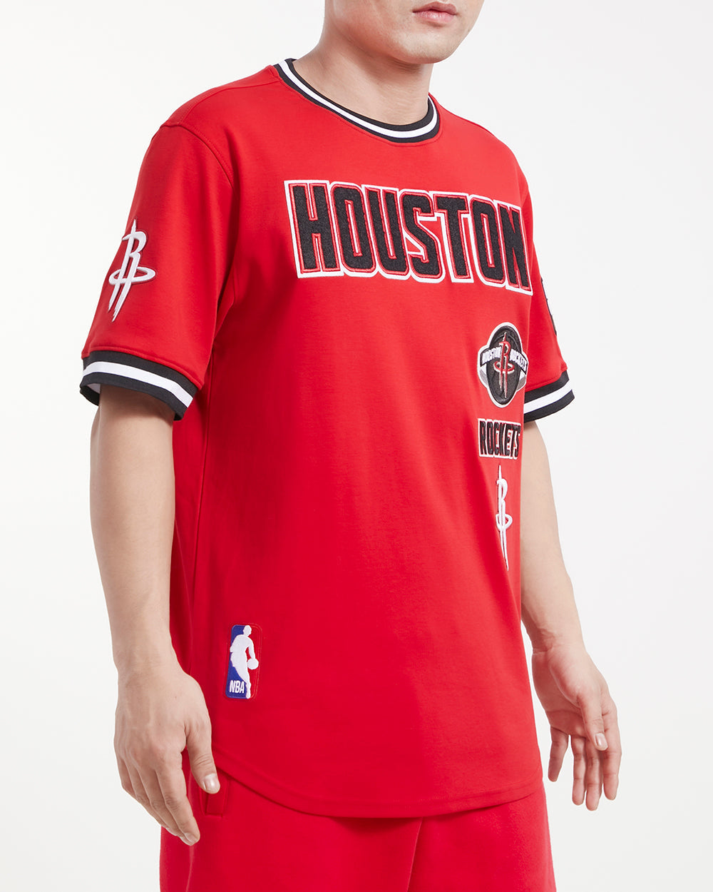 NBA HOUSTON ROCKETS RETRO CLASSIC MEN'S TEE (RED/BLACK)