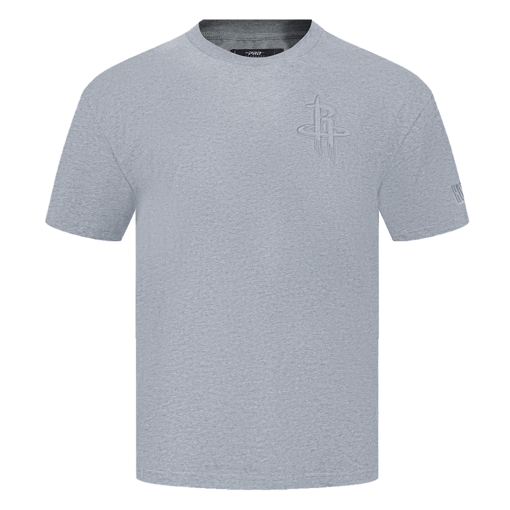 NBA HOUSTON ROCKETS NEUTRAL MEN'S DROP SHOULDER TEE (DARK HEATHER GRAY)