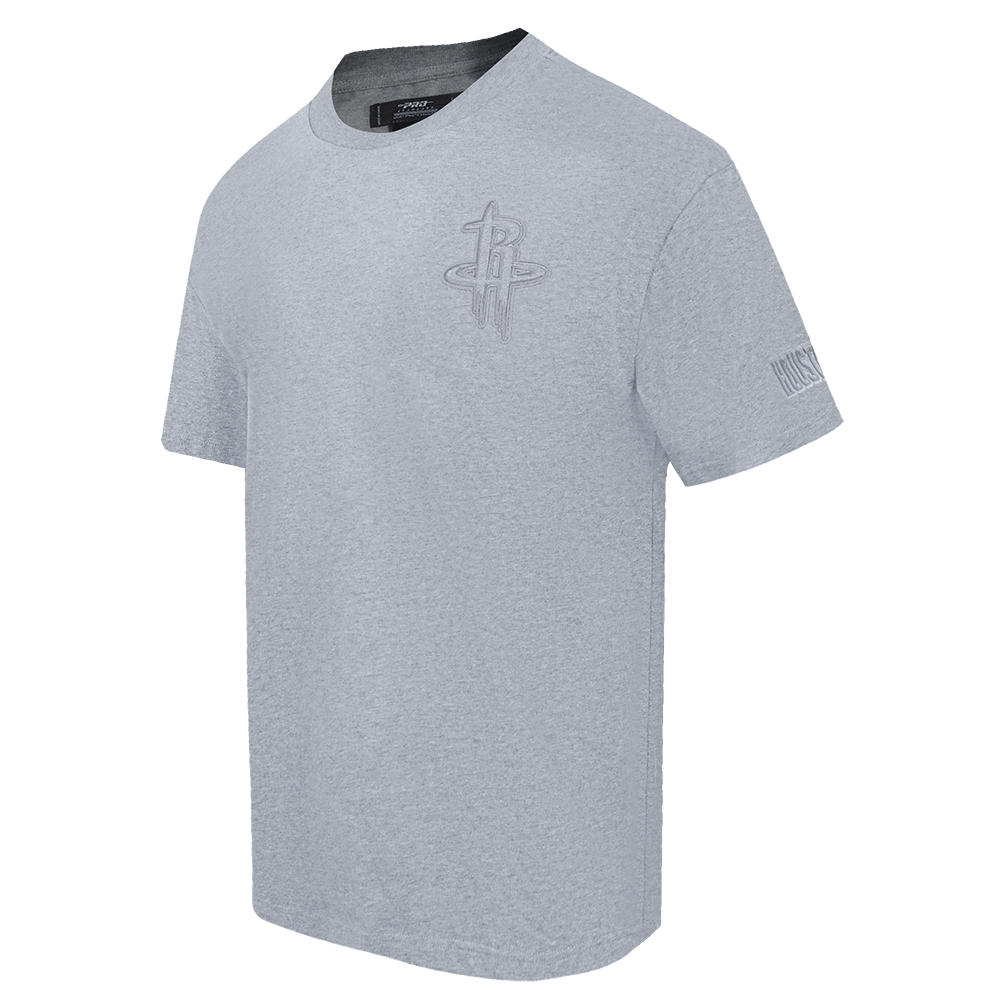 NBA HOUSTON ROCKETS NEUTRAL MEN'S DROP SHOULDER TEE (DARK HEATHER GRAY)