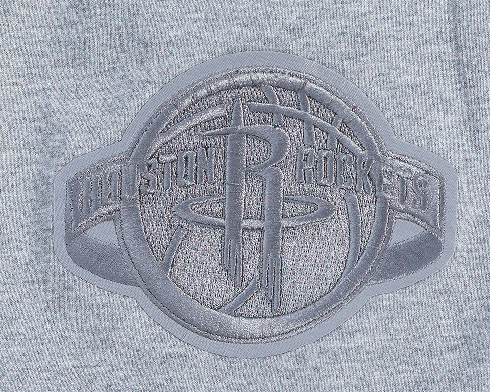 NBA HOUSTON ROCKETS NEUTRAL MEN'S DROP SHOULDER TEE (DARK HEATHER GRAY)