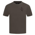 NBA HOUSTON ROCKETS NEUTRAL T-SHIRT À ÉPAULES TOMBANTES POUR HOMME (TAUPE FONCÉ)