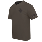 NBA HOUSTON ROCKETS NEUTRAL T-SHIRT À ÉPAULES TOMBANTES POUR HOMME (TAUPE FONCÉ)