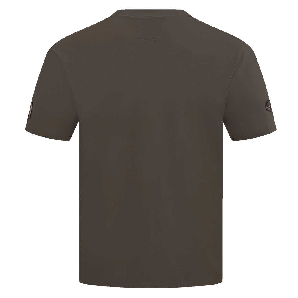 NBA HOUSTON ROCKETS NEUTRAL T-SHIRT À ÉPAULES TOMBANTES POUR HOMME (TAUPE FONCÉ)