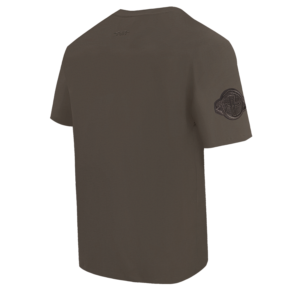NBA HOUSTON ROCKETS NEUTRAL T-SHIRT À ÉPAULES TOMBANTES POUR HOMME (TAUPE FONCÉ)