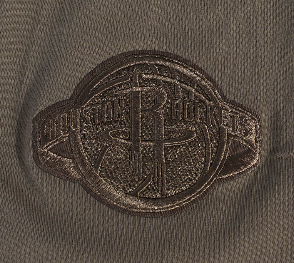NBA HOUSTON ROCKETS NEUTRAL T-SHIRT À ÉPAULES TOMBANTES POUR HOMME (TAUPE FONCÉ)