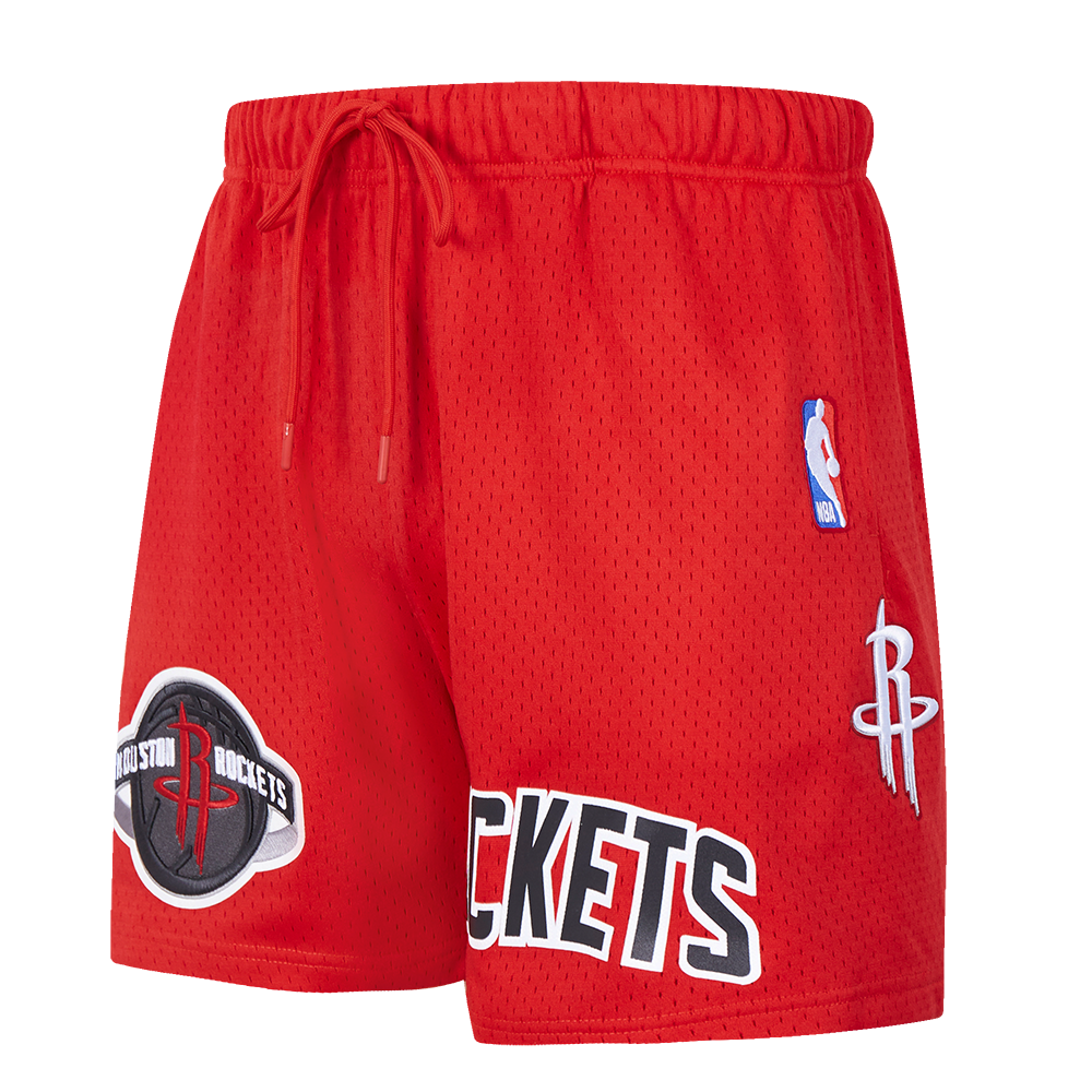 NBA HOUSTON ROCKETS CLASSIC MEN'S MESH SHORT (RED)