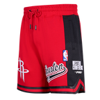NBA HOUSTON ROCKETS SCRIPT TAIL MEN'S DOUBLE KNIT 2.0 SHORT (RED/BLACK)