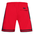 NBA HOUSTON ROCKETS SCRIPT TAIL MEN'S DOUBLE KNIT 2.0 SHORT (RED/BLACK)