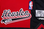 NBA HOUSTON ROCKETS SCRIPT TAIL MEN'S DOUBLE KNIT 2.0 SHORT (RED/BLACK)