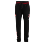 NBA HOUSTON ROCKETS SCRIPT TAIL MEN'S RIB FLEECE SWEATPANT (BLACK/RED/BLACK)