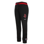 NBA HOUSTON ROCKETS SCRIPT TAIL MEN'S RIB FLEECE SWEATPANT (BLACK/RED/BLACK)
