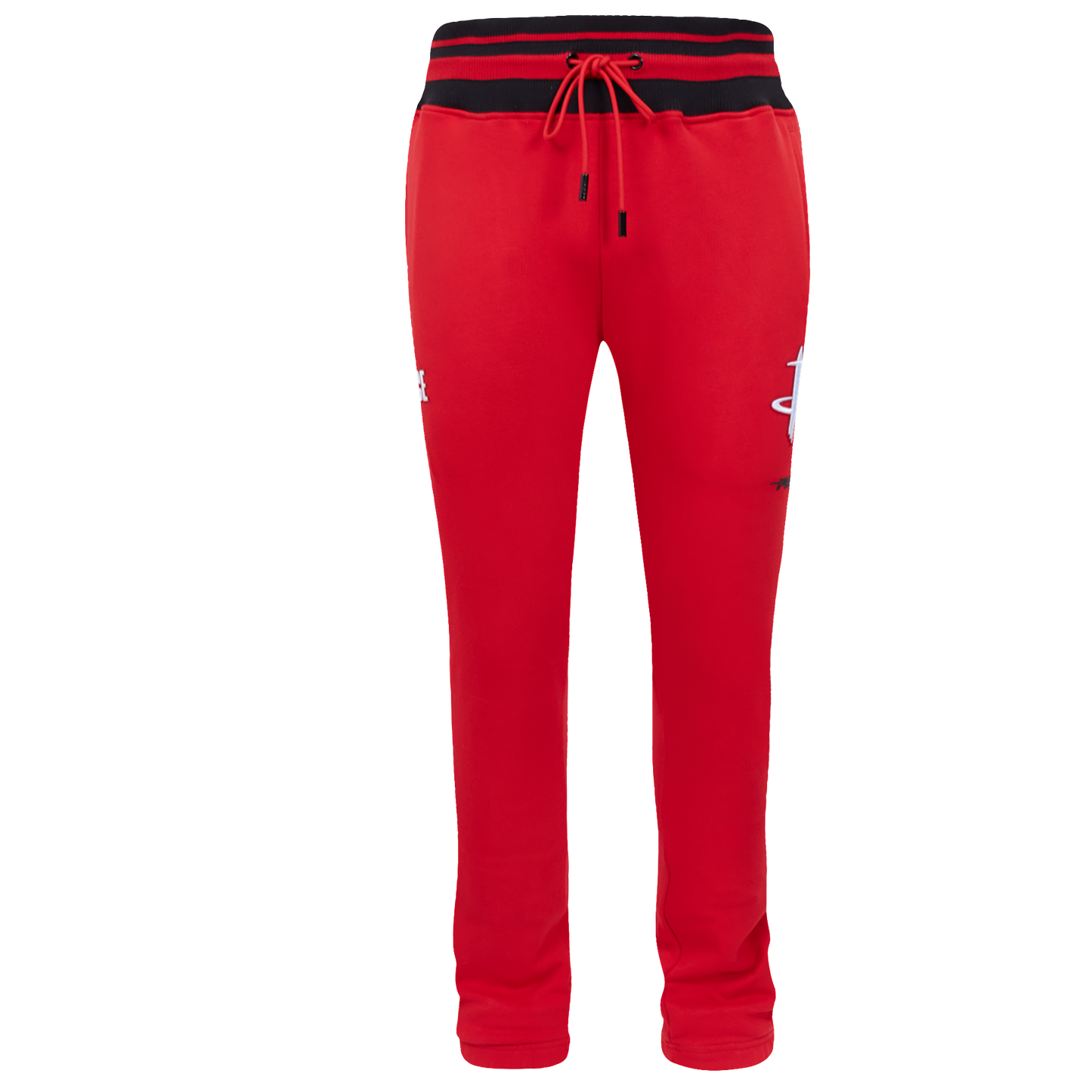NBA HOUSTON ROCKETS SCRIPT TAIL MEN'S RIB FLEECE SWEATPANT (RED/BLACK)