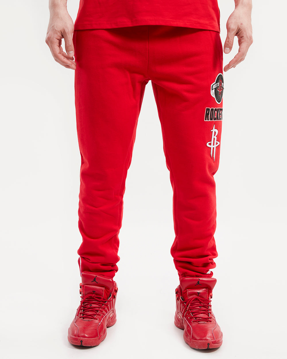 NBA HOUSTON ROCKETS RETRO CLASSIC MEN'S SWEATPANT (RED/BLACK)
