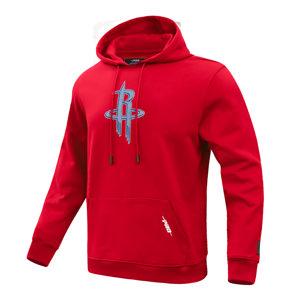 NBA HOUSTON ROCKETS VARSITY BLUES MEN'S PULLOVER HOODIE (RED)