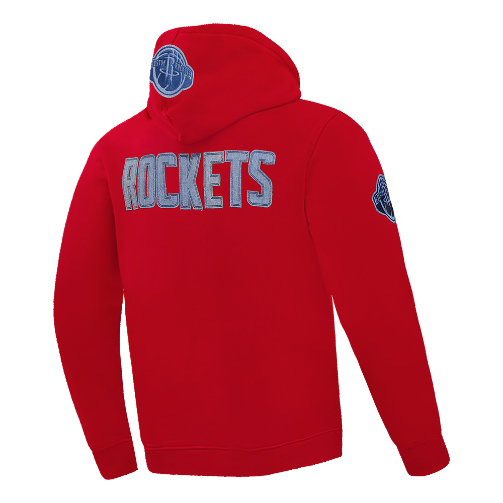 NBA HOUSTON ROCKETS VARSITY BLUES MEN'S PULLOVER HOODIE (RED)