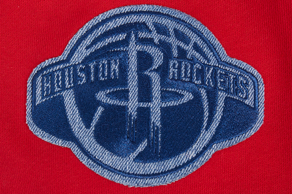 NBA HOUSTON ROCKETS VARSITY BLUES MEN'S PULLOVER HOODIE (RED)