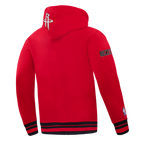 NBA HOUSTON ROCKETS SCRIPT TAIL CHANDAIL À CAPUCHON EN MOLLETON CÔTELÉ POUR HOMME (ROUGE/NOIR)