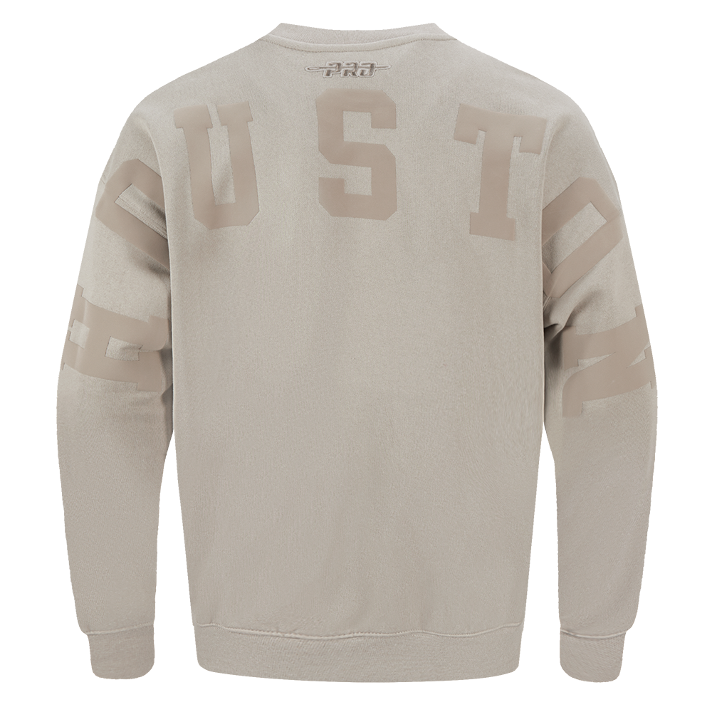 NBA HOUSTON ROCKETS WINGSPAN CHANDAIL À COL ROND EN MOLLETON À ÉPAULES TOMBANTES POUR HOMME (TAUPE)