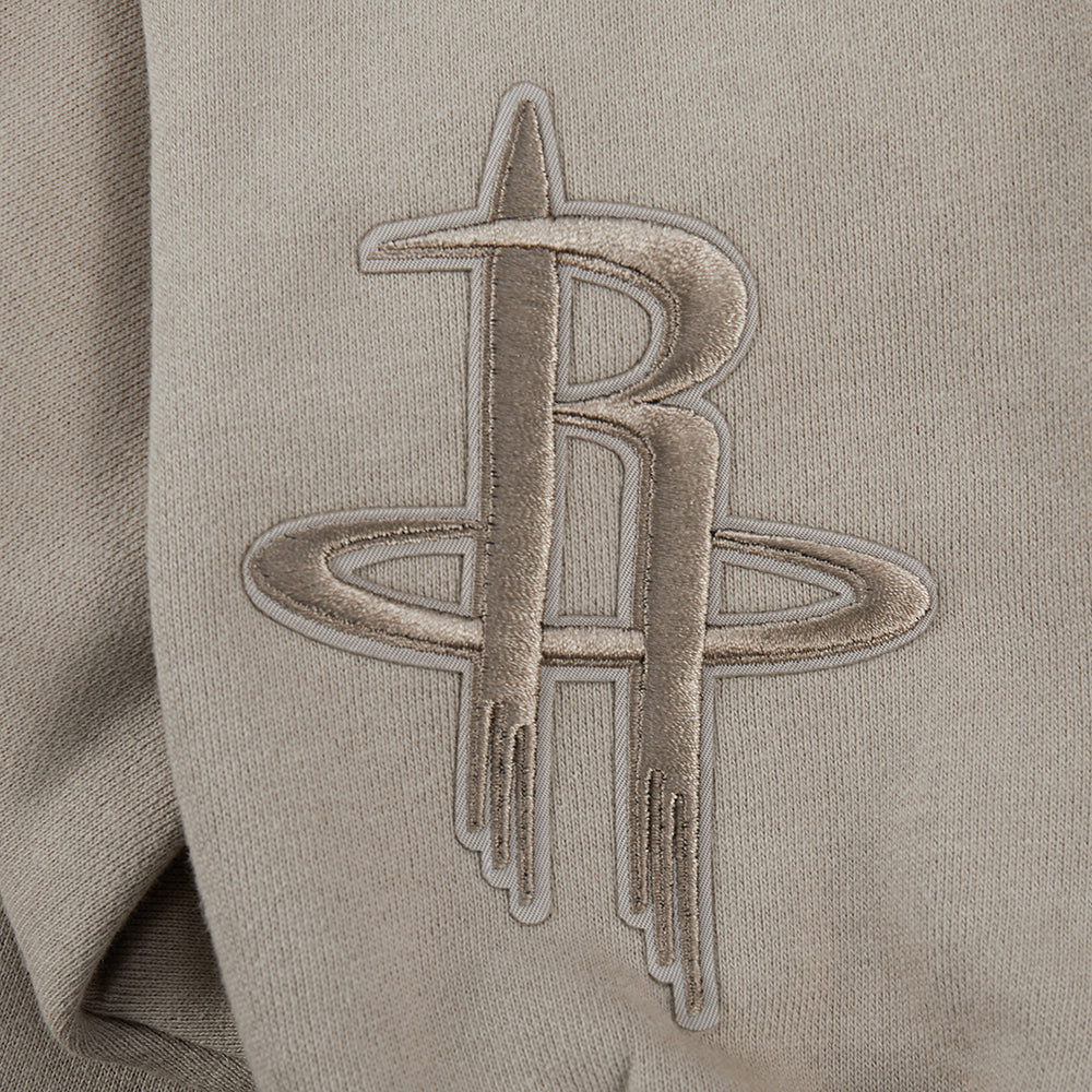 NBA HOUSTON ROCKETS WINGSPAN CHANDAIL À COL ROND EN MOLLETON À ÉPAULES TOMBANTES POUR HOMME (TAUPE)
