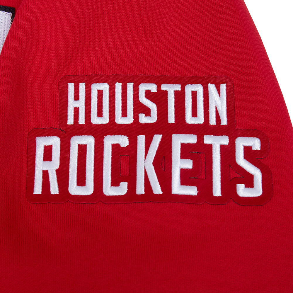 NBA HOUSTON ROCKETS CITY ARCH MEN'S FLC PO HOODIE (RED)